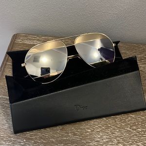 Christian Dior gold sunglasses